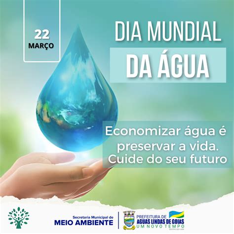 Dia Mundial Da Gua Prefeitura Municipal De Guas Lindas De Goi S