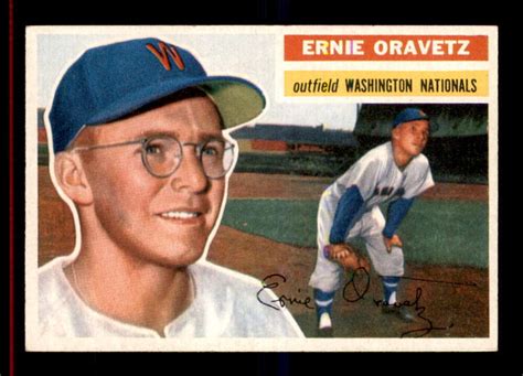 Topps White Back Ernie Oravetz Rc Nm Nm X Ebay