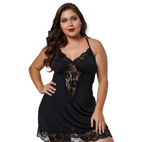 Women Sleepwear Night Dress Lingerie Baby Doll Nightwear Sexy Lace Nightdress Underwear