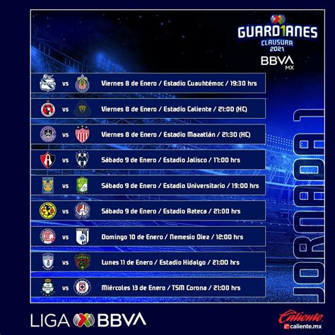 Jornada Liga Mx Calendario Lorraine J Anderson