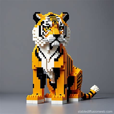 Lego Tiger Model Stable Diffusion Online