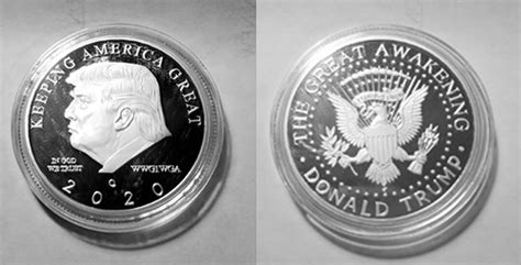 2020 Trump Coin Trump Silver Plated Coin - Etsy