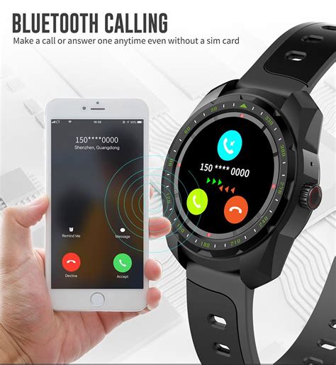 KINGWEAR KW01 Bluetooth Waterproof Smartwatch | GearVita