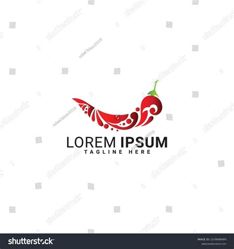 Set Red Hot Chili Logo Designs Stock Vector Royalty Free Shutterstock