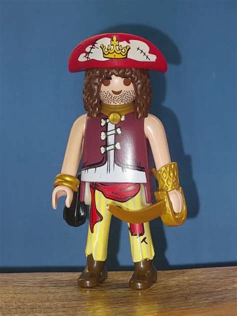 Playmobil Pirate Corsaire Capitaine Figurine Personnage Custom New