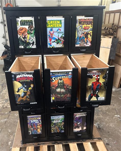 Comic Book Storage and Organization Cabinet / Comic Storage Boxes - Etsy