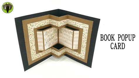 Book Popup Card Diy Tutorial By Paper Folds 840 Youtube