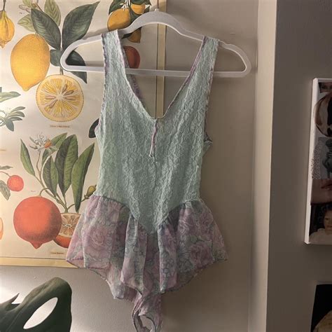 Vintage Movie Star Lace Lingerie Bodysuit Depop