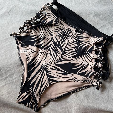 Jual H M Highwaist Laced Up Bikini Bottom Hw Panty Underwear Swimwear Lacing Swimsuit Renang