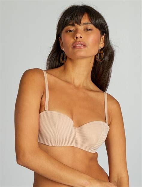 Soutien Gorge Bandeau Soutien Gorges Sans Bretelles Rose Kiabi