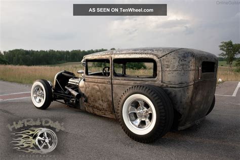 Ford Traditional Hot Rod Rat Chopped Sedan Model A Scta Drag