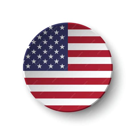 premium vector american circle flag