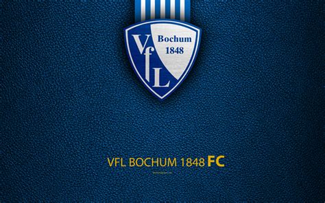 Download wallpapers VfL Bochum 1848, 4k, leather texture, German ...