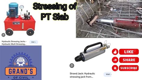 Stressing Of Pt Slabstressing Kaise Kare Youtube