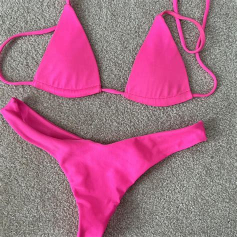 Andi Bagus Skimpy Neon Pink Bikini Depop