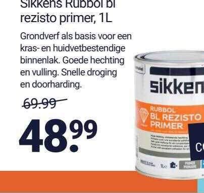 Sikkens Rubbol Bl Rezisto Primer Aanbieding Bij Inter Chalet