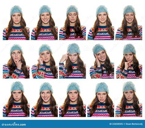 Teen Girl Expressions Royalty Free Stock Photo Image 22658505