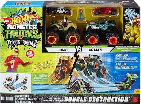 Amazon Hot Wheels Monster Trucks Roarin Rumble Toys Games
