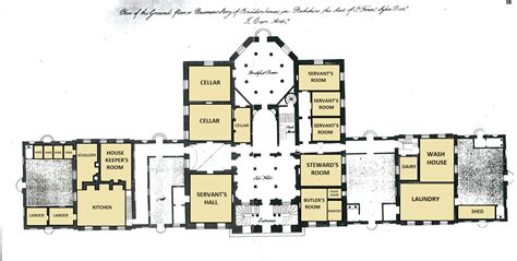 Basildon Park Ground Floor | Floor plans, Architectural floor plans ...