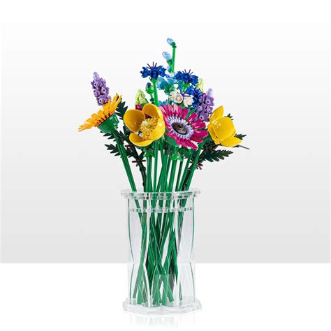 Large Display Vase for LEGO® Flowers - Clear — Wicked Brick