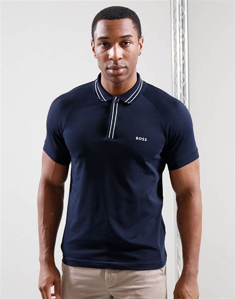 Boss Paule 2 Polo Shirt Dark Blue Terraces Menswear