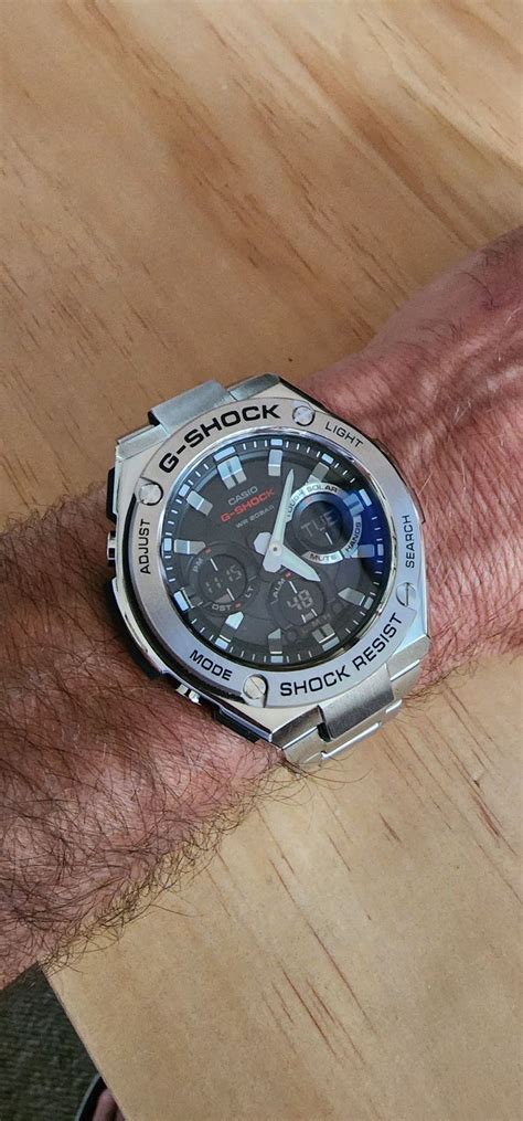 G Shock G Steel Solar Powered Mens Resilient Watch Gsts110d 1a Watch