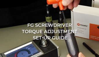 Fg Preset Torque Screwdrivers Mountz