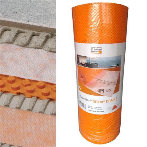 Schlüter DITRA DRAIN Verbunddrainagematte 25x1m 299 99