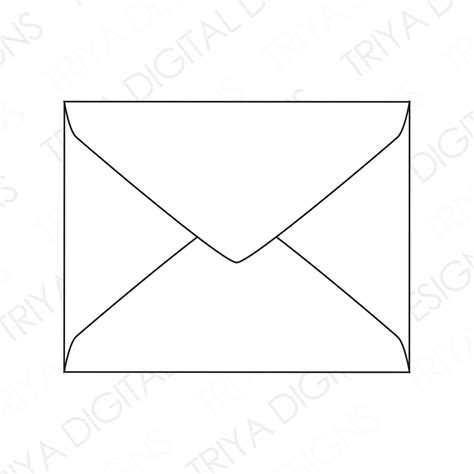 DIY Envelope Cutout SVG File Printable Pdf Jpg Instant - Etsy