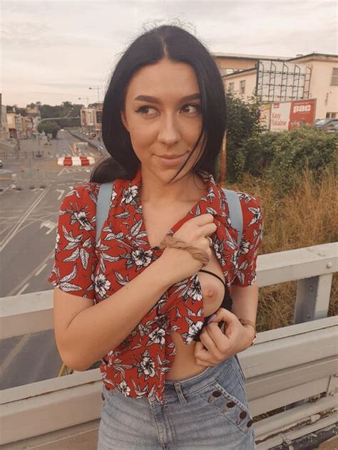 Adorably Flashing The Passing Train Porn Pic