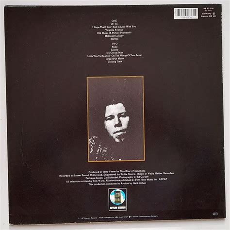 Tom Waits Closing Time Vinyl Shop Cz