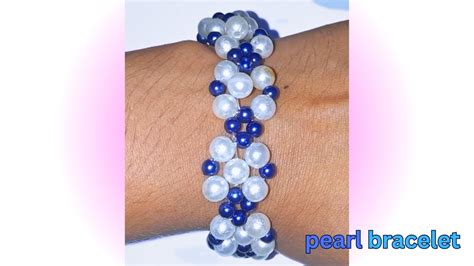 Seed Bead Bracelet Tutorial New Handi Craft Bracelet Bracelet Making With Pearl Beads Youtube