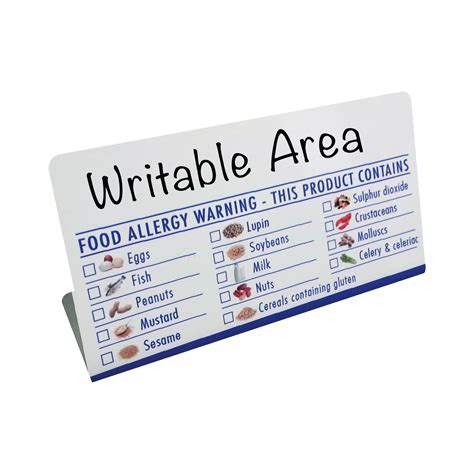 Customer Allergy Awareness Buffet Notice | Catersigns