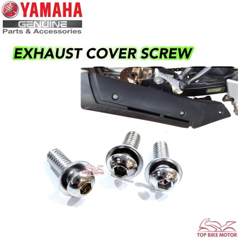 3 Pcs Exhaust Screw Muffler Cover Skru Yamaha Y15 Y15zr Y16 Y16zr Lc135 Ekzos Skru Muffler