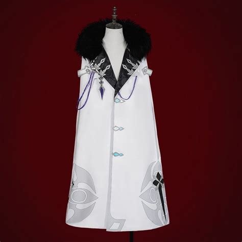 Genshin Impact Fatui Harbinger Pantalone Cape Cosplay Costume C07578 A