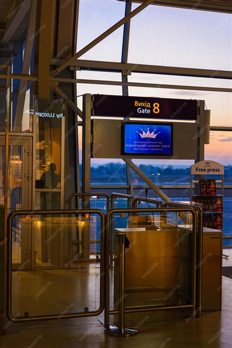 Premium Photo | Lviv ukraine january 27 2020 signs at lviv airport