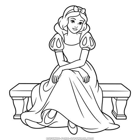 Branca De Neve Para Desenhar - Desenho Fácil da Branca de Neve Realista | Desenho Para Desenhar