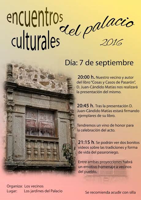 Cartelencuentrosenpalacio Pasar N De La Vera