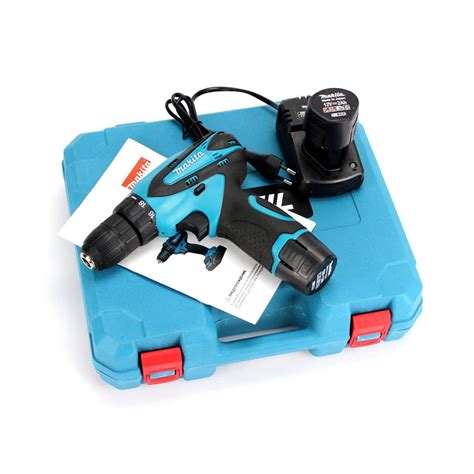 Аккумуляторный шуруповерт Makita DF330DWE (12V, 1.5AH) с набором ...