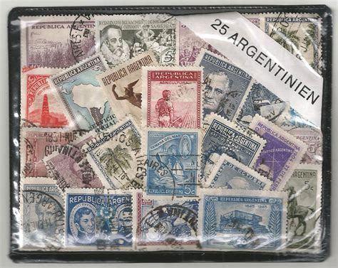 Argentinien 25 Briefmarken Republika Argentina stamps
