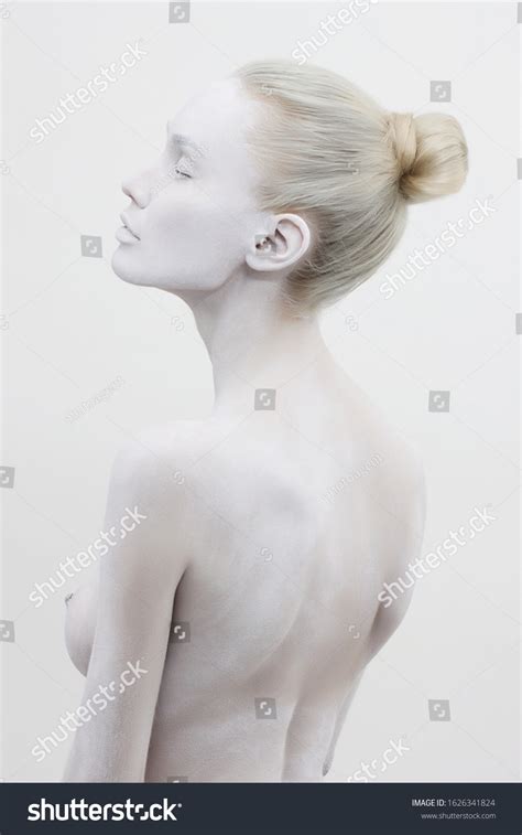 Beautiful Naked Woman White Paint Beautiful Stock Photo 1626341824 Shutterstock