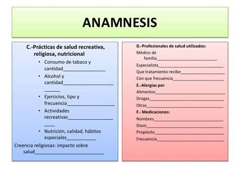 Anamnesis Y Examen Fisico