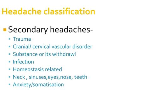 Headache Headache Ppt Download