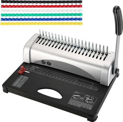 Atpeam Comb Binding Machine 21 Holes 450 Sheets Comb Binding