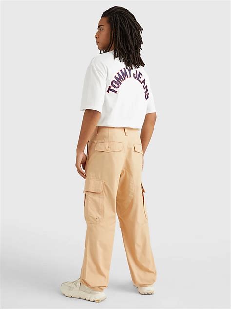 Aiden Baggy Cargo Trousers Beige Tommy Hilfiger