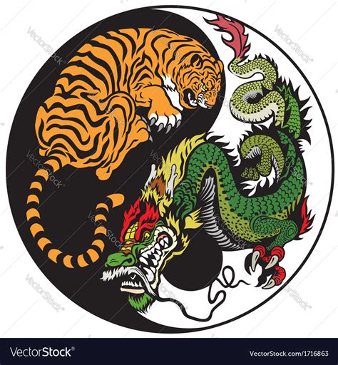 Tiger And Dragon Yin Yang