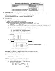 CHAPTER 2 NOTES DESCRIBING DATA F17 Docx BUSN225 CHAPTER 2 NOTES