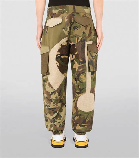 Dolce And Gabbana Multi Camouflage Patchwork Trousers Harrods Uk