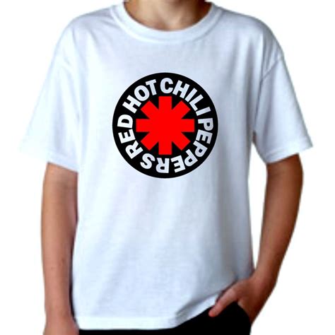 Camiseta Infantil Branca Banda Red Hot Chili Peppers Shopee Brasil