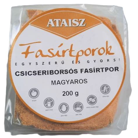 Ataisz csicseriborsós fasírtpor magyaros 200 g iPon hu